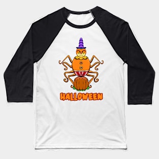 Giant spider in halloween costume Baseball T-Shirt